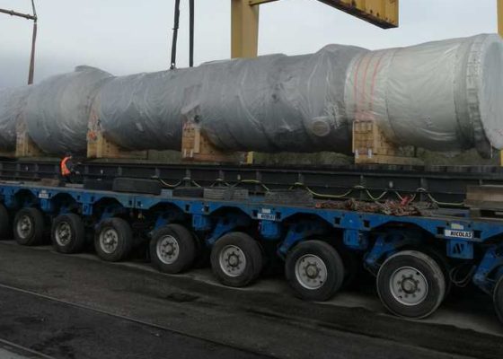Transport Exceptionnel sur le port de Frouard